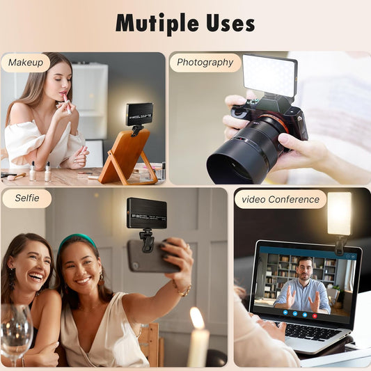 GrindTools Pro Ringlight – Clip-On LED light for Flawless Selfies & Videos