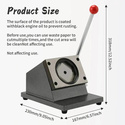 Grindtools DIY Fridge Magnet & Button Maker Machine – Heavy-Duty Badge Press for Custom Photo Magnets, Pins, Crafts & Small Business Startup Kit