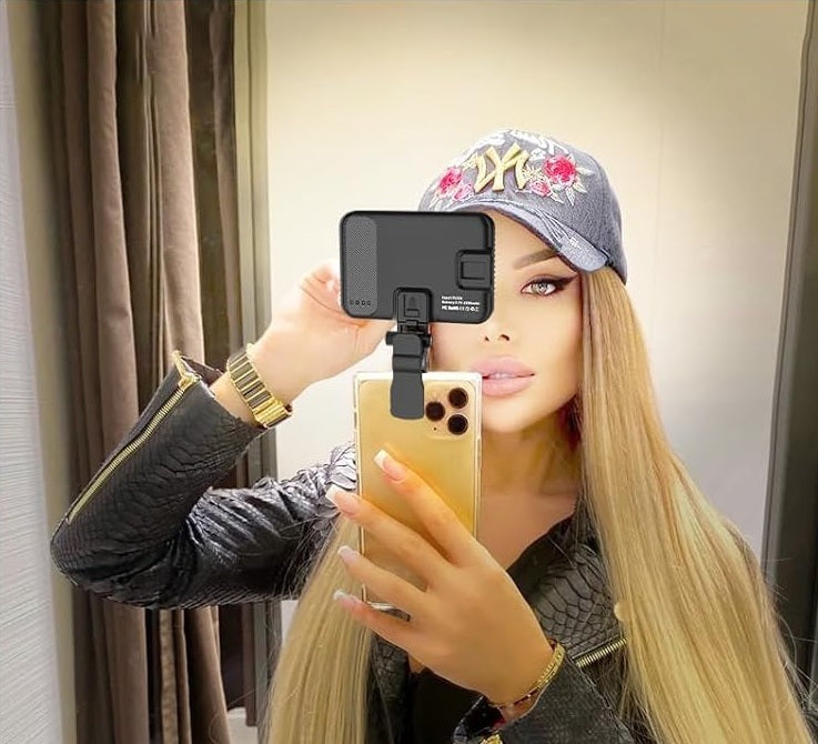 GrindTools Pro Ringlight – Clip-On LED light for Flawless Selfies & Videos